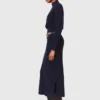 Vestido maxi de malha com camisola removível