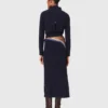 Vestido maxi de malha com camisola removível