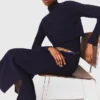 Vestido maxi de malha com camisola removível