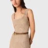 Vestido maxi de malha com strass