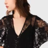 Vestido maxi de renda