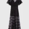 Vestido maxi de renda