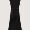 Vestido maxi em malha de croché