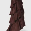 Vestido maxi esvoaçante com folhos