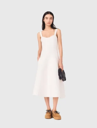 Vestido midi de malha