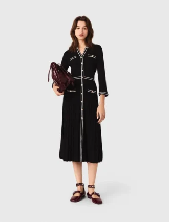 Vestido midi de malha