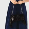Vestido midi de veludo