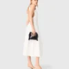 Vestido midi sem costas