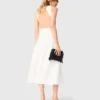Vestido midi sem costas