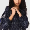 Vestido plissado com estampado bandana