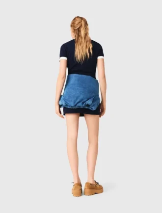 Vestido polo com acabamentos contrastantes