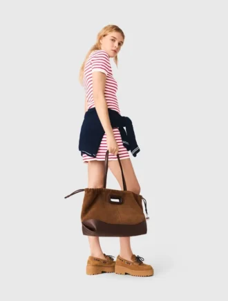 Vestido polo às riscas