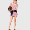 Vestido polo às riscas