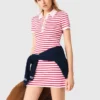 Vestido polo às riscas