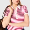 Vestido polo às riscas