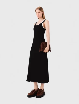 Vestido sem mangas em jersey