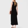 Vestido sem mangas em jersey