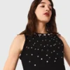 Vestido skater com joias