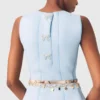 Vestido skater com laços com joias