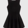 Vestido skater com laços com joias