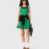 Vestido skater em malha