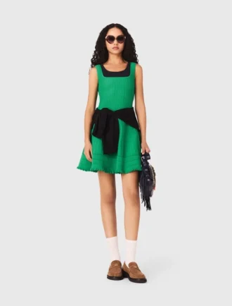 Vestido skater em malha