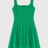 Vestido skater em malha