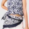 Xaile com estampado de frutas